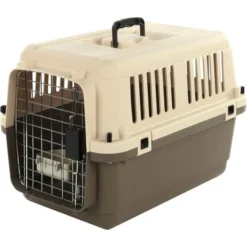 Cage De Transport, Nomad, Beige Et Marron Taille S 40 X 61 X 41 Cm Pour Chien - FLAMINGO -Promos Patto Chou Boutique 90586927 3