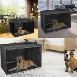 Cage Pour Chien Interieur Solide Housse De Protection, Cage Pour Chien Multifonctionnelle Résistante à La Lumière, Matériau En Tissu Oxford 420D (sans Cage Pour Chien) (110 × 73 × 76 Cm) -Promos Patto Chou Boutique 90599731 4