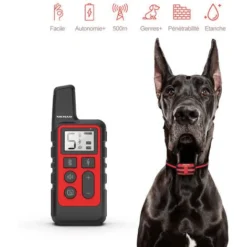 XICHAO - Collier Anti Aboiement Chien, Collier De Dressage Pour Chien Avec Télécommande De 500 Mètres, Récepteur Étanche IP67 Rechargeable Avec 3 Modes Vibration/Beep Sonore/Choc