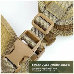 Harnais Pour Chien D'entraînement Militaire Tactique K9 + Sacs Latéraux Molle Vest Large Black Tan -Promos Patto Chou Boutique 92294844 3