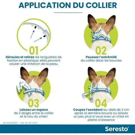 LTS FAFA Chien – Collier Anti-Puces Et Anti-Tiques Pour Petits Chiens - Moins De 8KG 3 LTS FAFA Chien – Collier Anti-Puces Et Anti-Tiques Pour Petits Chiens - Moins De 8KG – Image 3