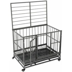 36.5” Cage à Usage Intensif Pour Chien Métal Parc Pour Animaux Clôture Portable Avec Plateau Argenté 9 36.5” Cage à Usage Intensif Pour Chien Métal Parc Pour Animaux Clôture Portable Avec Plateau Argenté -Promos Patto Chou Boutique 92693412 5