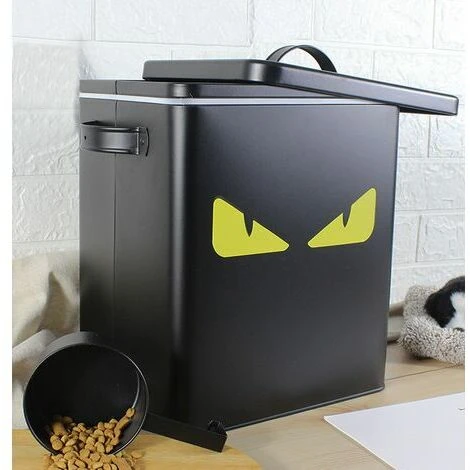 Meubles Pour Animaux De Compagnie, Seau De Rangement étanche à L'humidité Pour Chiens Et Chats, Petit Noir 3 Meubles Pour Animaux De Compagnie, Seau De Rangement étanche à L'humidité Pour Chiens Et Chats, Petit Noir – Image 3