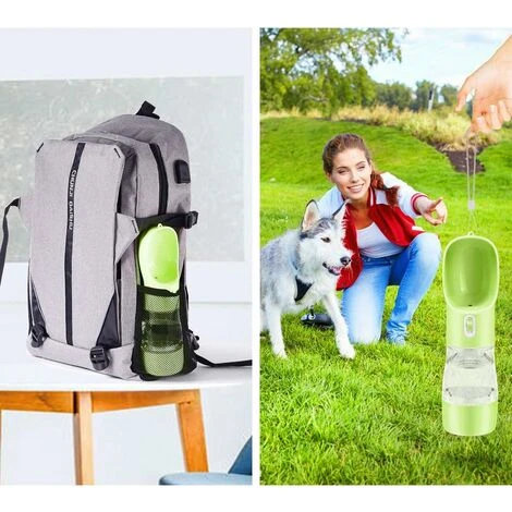 Bouteille D'eau Pour Chien,Portable Gourde Pour Chien, Multifonctionnelle Bouteille D'eau Pour Animaux Les Chiens Et Chats,Bouteille D'eau De Voyage Pour Chien Avec Bouteille De Collation 5 Bouteille D'eau Pour Chien,Portable Gourde Pour Chien, Multifonctionnelle Bouteille D'eau Pour Animaux Les Chiens Et Chats,Bouteille D'eau De Voyage Pour Chien Avec Bouteille De Collation – Image 5