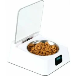 Gamelle à Capteur Infrarouge 330Ml, Acier Inoxydable, Couvercle à Ouverture/Fermeture Automatique, Avec Câble De Chargement Usb, 3-5 Minutes De Repos, Convient Aux Chats, Chiens