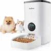 Balimo 4L Distributeur Automatique De Croquettes Pour Chats, Automatique Distributeur Pour Chiens Et Petits Animaux Avec Enregistreur Vocal Et Minuterie Programmable Pour Jusqu'à 4 Repas Par Jour