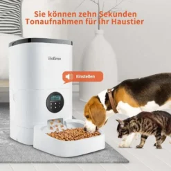 Balimo 4L Distributeur Automatique De Croquettes Pour Chats, Automatique Distributeur Pour Chiens Et Petits Animaux Avec Enregistreur Vocal Et Minuterie Programmable Pour Jusqu'à 4 Repas Par Jour 7 Balimo 4L Distributeur Automatique De Croquettes Pour Chats, Automatique Distributeur Pour Chiens Et Petits Animaux Avec Enregistreur Vocal Et Minuterie Programmable Pour Jusqu'à 4 Repas Par Jour -Promos Patto Chou Boutique 93581544 3