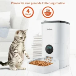 Balimo 4L Distributeur Automatique De Croquettes Pour Chats, Automatique Distributeur Pour Chiens Et Petits Animaux Avec Enregistreur Vocal Et Minuterie Programmable Pour Jusqu'à 4 Repas Par Jour 8 Balimo 4L Distributeur Automatique De Croquettes Pour Chats, Automatique Distributeur Pour Chiens Et Petits Animaux Avec Enregistreur Vocal Et Minuterie Programmable Pour Jusqu'à 4 Repas Par Jour -Promos Patto Chou Boutique 93581544 4
