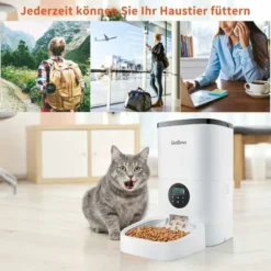 Balimo 4L Distributeur Automatique De Croquettes Pour Chats, Automatique Distributeur Pour Chiens Et Petits Animaux Avec Enregistreur Vocal Et Minuterie Programmable Pour Jusqu'à 4 Repas Par Jour 9 Balimo 4L Distributeur Automatique De Croquettes Pour Chats, Automatique Distributeur Pour Chiens Et Petits Animaux Avec Enregistreur Vocal Et Minuterie Programmable Pour Jusqu'à 4 Repas Par Jour -Promos Patto Chou Boutique 93581544 5