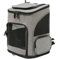Sac à Dos Pour Animaux De Compagnie, Sac Transport Pour Chat Petit Chien Respirant, Panier Stable Et Confortable Pour Voyage En Train, Gris