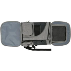 Sac à Dos Pour Animaux De Compagnie, Sac Transport Pour Chat Petit Chien Respirant, Panier Stable Et Confortable Pour Voyage En Train, Gris 8 Sac à Dos Pour Animaux De Compagnie, Sac Transport Pour Chat Petit Chien Respirant, Panier Stable Et Confortable Pour Voyage En Train, Gris -Promos Patto Chou Boutique 93886890 4
