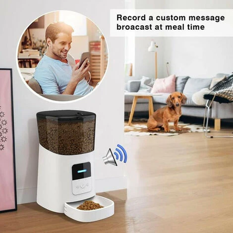 Distributeur De Croquettes Automatique Pour Chien Chat - LEXLIFE 6L Avec Contrôle APP - 15 Repas Par Jour - Blanc 4 Distributeur De Croquettes Automatique Pour Chien Chat - LEXLIFE 6L Avec Contrôle APP - 15 Repas Par Jour - Blanc – Image 4