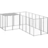 Nova Enceinte De Cage à Chien En Argent En Acier Imperméable Dans Différentes Tailles Taille : 4.84 M²