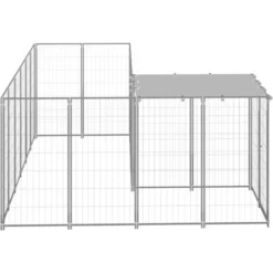 Nova Enceinte De Cage à Chien En Argent En Acier Imperméable Dans Différentes Tailles Taille : 4.84 M² 7 Nova Enceinte De Cage à Chien En Argent En Acier Imperméable Dans Différentes Tailles Taille : 4.84 M² -Promos Patto Chou Boutique 94028029 3