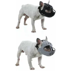 Muselière Pour Chiens à Museau Court Trous Respirants Empêcher Les Morsures De Mâcher Noir Moyen -Promos Patto Chou Boutique 94106508 4