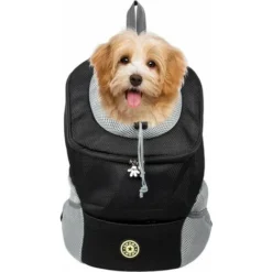 Sac à Dos Pour Chien, Transporteur Pour Animaux De Compagnie Portable Et Confortable, Sac De Transport Pour Animaux De Compagnie Pour Le Vélo, La Randonnée, Les Voyages, Le Shopping (S, Noir) -Promos Patto Chou Boutique 94530510 5
