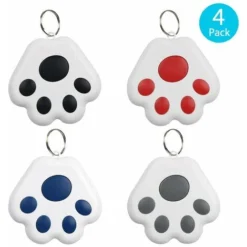 4 Pcs GPS Tracker Pour Chiens Enfants GPS Tracker Key Finders Mignon Pet Locator Portable Tracking Devices Bagages Anti Perdu Chien Localisateur GPS Tag Chien Chat Suivi Colla