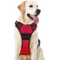 Super Dog Harnais Anti-Traction Réglable Harnais De Poitrine Oxford En Nylon Réfléchissant Pour Grands, Moyens Et Petits Chiens L