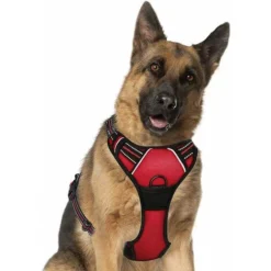 Super Dog Harnais Anti-Traction Réglable Harnais De Poitrine Oxford En Nylon Réfléchissant Pour Grands, Moyens Et Petits Chiens XL