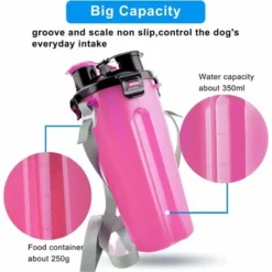 Bouteille D'eau Pour Chien Avec 2 Bols Pliables Portable 2 En 1 Bouteille D'eau Et Nourriture Pour Chiens Chat Animaux, Voyage Bouteille Pour La Marche, Exercice, Randonnée, Camping (Rose) 8 Bouteille D'eau Pour Chien Avec 2 Bols Pliables Portable 2 En 1 Bouteille D'eau Et Nourriture Pour Chiens Chat Animaux, Voyage Bouteille Pour La Marche, Exercice, Randonnée, Camping (Rose) -Promos Patto Chou Boutique 95073196 4