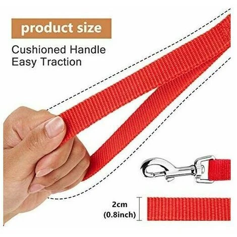 Laisse De Dressage Pour Chien (10M Rouge) Longue Sangle En Nylon Mains Libre Pour Chiens Chats Animal De Compagnie Promenade Arrimage Jogging Laisse Laisse Pour Chien Promenade De Chien Laisse 2 Laisse De Dressage Pour Chien (10M Rouge) Longue Sangle En Nylon Mains Libre Pour Chiens Chats Animal De Compagnie Promenade Arrimage Jogging Laisse Laisse Pour Chien Promenade De Chien Laisse – Image 2