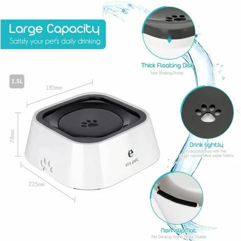 Bol à Eau Pour Animaux De Compagnie, Bol à Eau Anti-déversement Pour Chiens Et Chats, Fontaine à Boire Portable Intérieure Et Extérieure, Bouche Antidérapante Et Non Humide (une Pièce) 3 Bol à Eau Pour Animaux De Compagnie, Bol à Eau Anti-déversement Pour Chiens Et Chats, Fontaine à Boire Portable Intérieure Et Extérieure, Bouche Antidérapante Et Non Humide (une Pièce) – Image 3