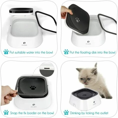 Bol à Eau Pour Animaux De Compagnie, Bol à Eau Anti-déversement Pour Chiens Et Chats, Fontaine à Boire Portable Intérieure Et Extérieure, Bouche Antidérapante Et Non Humide (une Pièce) 4 Bol à Eau Pour Animaux De Compagnie, Bol à Eau Anti-déversement Pour Chiens Et Chats, Fontaine à Boire Portable Intérieure Et Extérieure, Bouche Antidérapante Et Non Humide (une Pièce) – Image 4