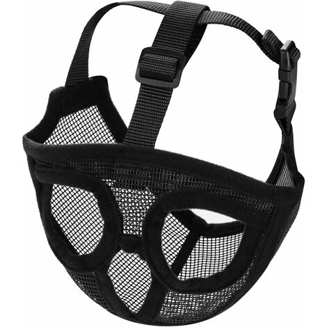 Muselière Pour Chien En Maille Museau De Chien à Museau Court Muselière Chien Museau Muzzle Réglable Respirant En Maille Muselière Bulldog Pour Piqûres D'Chewing Aboiements Chien Masque, Noir 3 Muselière Pour Chien En Maille Museau De Chien à Museau Court Muselière Chien Museau Muzzle Réglable Respirant En Maille Muselière Bulldog Pour Piqûres D'Chewing Aboiements Chien Masque, Noir – Image 3