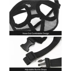 Muselière Pour Chien En Maille Museau De Chien à Museau Court Muselière Chien Museau Muzzle Réglable Respirant En Maille Muselière Bulldog Pour Piqûres D'Chewing Aboiements Chien Masque, Noir 9 Muselière Pour Chien En Maille Museau De Chien à Museau Court Muselière Chien Museau Muzzle Réglable Respirant En Maille Muselière Bulldog Pour Piqûres D'Chewing Aboiements Chien Masque, Noir -Promos Patto Chou Boutique 95180507 5