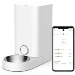 Petkit Distributeur De Croquettes Automatique Connecté 2.85L Pour Animaux, Chats