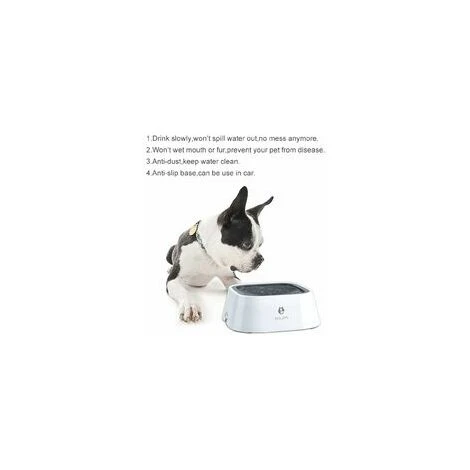 Gamelle D'eau Flottante Pour Animal Domestique, 1,5 L, Distributeur D'eau Lente Sans Déversement, Anti-débordement, Anti-étouffement, Bol D'alimentation Automatique Pour Chien, Chat, Chiot (gris) 2 Gamelle D'eau Flottante Pour Animal Domestique, 1,5 L, Distributeur D'eau Lente Sans Déversement, Anti-débordement, Anti-étouffement, Bol D'alimentation Automatique Pour Chien, Chat, Chiot (gris) – Image 2