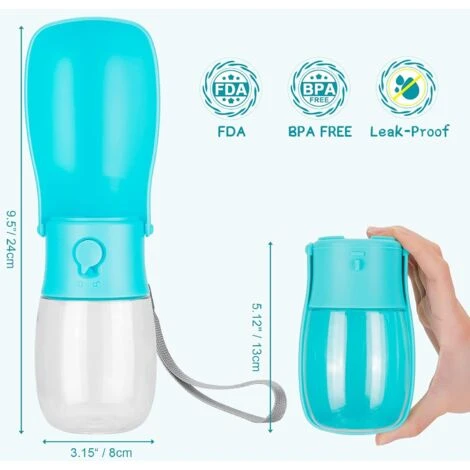 Bouteilles D'eau Pour Chien 280 Ml, Bouteille D'eau De Voyage Pliable Pour Chien, Bouteille D'eau Portable Pour Chien, Chat, Animal De Compagnie, Promenade En Plein Air, Voyage, Boire 4 Bouteilles D'eau Pour Chien 280 Ml, Bouteille D'eau De Voyage Pliable Pour Chien, Bouteille D'eau Portable Pour Chien, Chat, Animal De Compagnie, Promenade En Plein Air, Voyage, Boire – Image 4