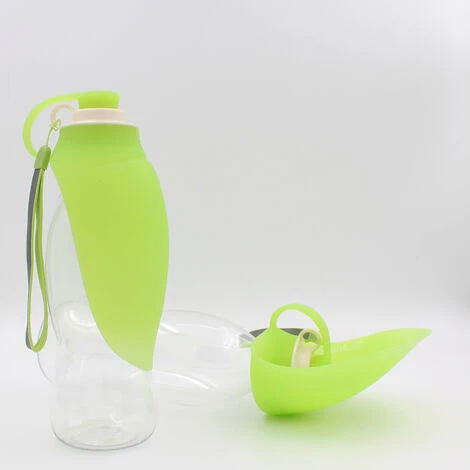 Bouteille D'eau Portable Pour Animaux De Compagnie, Distributeur D'eau De Voyage Réversible Et Léger Pour Chiens Ou Chats, En Silicone De Qualité Alimentaire Pour Chiot (20 Oz) (Vert) 1 Bouteille D'eau Portable Pour Animaux De Compagnie, Distributeur D'eau De Voyage Réversible Et Léger Pour Chiens Ou Chats, En Silicone De Qualité Alimentaire Pour Chiot (20 Oz) (Vert)