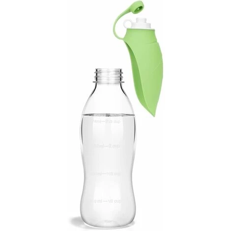 Bouteille D'eau Portable Pour Animaux De Compagnie, Distributeur D'eau De Voyage Réversible Et Léger Pour Chiens Ou Chats, En Silicone De Qualité Alimentaire Pour Chiot (20 Oz) (Vert) 2 Bouteille D'eau Portable Pour Animaux De Compagnie, Distributeur D'eau De Voyage Réversible Et Léger Pour Chiens Ou Chats, En Silicone De Qualité Alimentaire Pour Chiot (20 Oz) (Vert) – Image 2