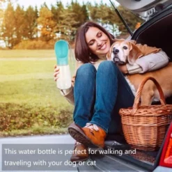 Bouteille D'eau Pour Chien, Distributeur D'eau Portable Anti-fuite Pour Chiot, Mangeoire Antibactérienne De 550 Ml Pour Animaux De Compagnie, Chien, Chat, Animal De Compagnie, Promenade En Plein Air, -Promos Patto Chou Boutique 95506197 3