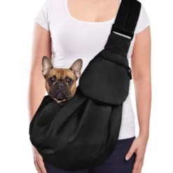 Sac De Transport Pour Animal De Compagnie, Chien Chat Main Libre étanche Sac à Bandoulière Bandoulière Réglable Sac Fourre-tout Avec Poche Avant Ceinture De Sécurité Extérieur Voyage Chiot Transporteu