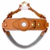 Harnais Pour Chien Airtag Cover Tracker Harnais Pour Animaux De Compagnie Harnais Pour Chien En Cuir Ours Marron Taille S