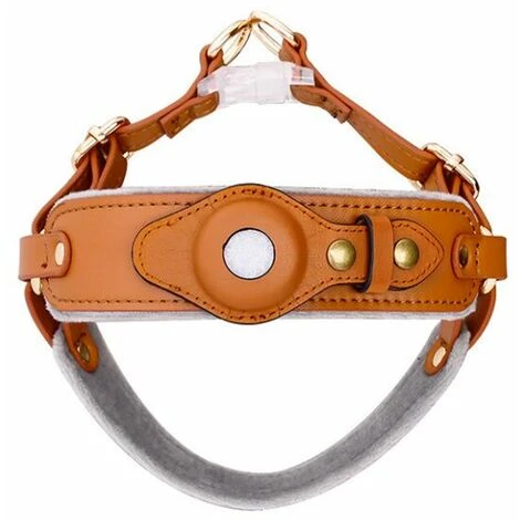 Harnais Pour Chien Airtag Cover Tracker Harnais Pour Animaux De Compagnie Harnais Pour Chien En Cuir Ours Marron Taille S 1 Harnais Pour Chien Airtag Cover Tracker Harnais Pour Animaux De Compagnie Harnais Pour Chien En Cuir Ours Marron Taille S