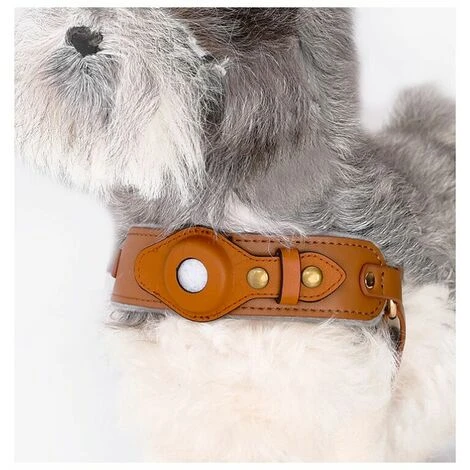 Harnais Pour Chien Airtag Cover Tracker Harnais Pour Animaux De Compagnie Harnais Pour Chien En Cuir Ours Marron Taille S 4 Harnais Pour Chien Airtag Cover Tracker Harnais Pour Animaux De Compagnie Harnais Pour Chien En Cuir Ours Marron Taille S – Image 4