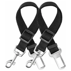 ElloLife Ceinture De Sécurité De Voiture Pour Chien, 【Lot De 2】 Ceinture De Sécurité Universelle Pour Chien, Ceinture De Sécurité Indéchirable Réglable De 50 à 90 Cm Pour Tous Les Chiens Et Chats En N