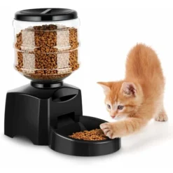 Mangeoire Automatique Pour Animaux De Compagnie De 5,5 L. Distributeur De Nourriture Sèche Pour Chats Et Chiens Avec Messages Vocaux, Distributeur Programmable Pour 3 Repas