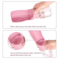Bouteille D'eau Pliable Pour Chiens - 350ml Bouteille D'eau Portable Pour Animaux De Compagnie Pour Chien Chat Marche En Plein Air Randonnée Voyage (Rosa) 8 Bouteille D'eau Pliable Pour Chiens - 350ml Bouteille D'eau Portable Pour Animaux De Compagnie Pour Chien Chat Marche En Plein Air Randonnée Voyage (Rosa) -Promos Patto Chou Boutique 95921468 4