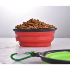 Gamelle Et Bouteille De Voyage De Chien　Gamelle Chien De Voyage Pour Chien Et Chat, Pliable Gamelle Chien En Silicone, Un Ensemble De 3 Pièces -Promos Patto Chou Boutique 96337518 5