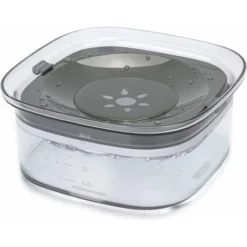 Gamelle Anti Éclaboussures Chien, No-Spill Gamelle D'eau Pour Chien Anti Débordement Bol D'eau De Flottabilité Pour Chien Gamelle Anti Goutte Pour Chien De Voyage- Grande Capacité 2L Gris