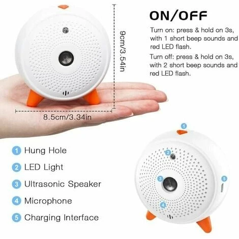 Anti Aboiement Pour Chien, Automatique Boitier Anti-Aboiement Chien, Dispositifs à Ultrason Anti Aboiement Chien, Repulsif Ultrasons étanche Et Rechargeable Avec 33ft, Pour Les Petits Et Grands Chiens 2 Anti Aboiement Pour Chien, Automatique Boitier Anti-Aboiement Chien, Dispositifs à Ultrason Anti Aboiement Chien, Repulsif Ultrasons étanche Et Rechargeable Avec 33ft, Pour Les Petits Et Grands Chiens – Image 2