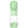 Bouteille D'eau + Gamelle Portable Pour Chien, Chat, Animal De Compagnie Parfait Pour Les Voyages : Bouteille Distributeur D'eau 2 En 1 + Distributeur D'eau De Nourriture Sèche Bouteille D'eau + Gamel