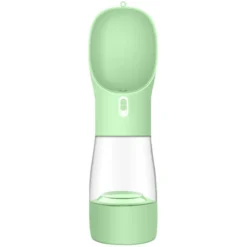 Bouteille D'eau + Gamelle Portable Pour Chien, Chat, Animal De Compagnie Parfait Pour Les Voyages : Bouteille Distributeur D'eau 2 En 1 + Distributeur D'eau De Nourriture Sèche Bouteille D'eau + Gamel