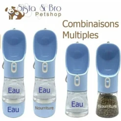 Bouteille D'eau + Gamelle Portable Pour Chien, Chat, Animal De Compagnie Parfait Pour Les Voyages : Bouteille Distributeur D'eau 2 En 1 + Distributeur D'eau De Nourriture Sèche Bouteille D'eau + Gamel 8 Bouteille D'eau + Gamelle Portable Pour Chien, Chat, Animal De Compagnie Parfait Pour Les Voyages : Bouteille Distributeur D'eau 2 En 1 + Distributeur D'eau De Nourriture Sèche Bouteille D'eau + Gamel -Promos Patto Chou Boutique 96643220 4