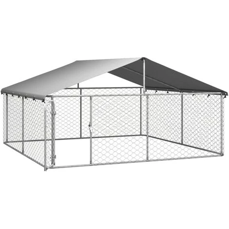 SalesHot® VidaXL Chenil D'extérieur Avec Toit Pour Chiens 300x300x150 Cm Super11720 4 SalesHot® VidaXL Chenil D'extérieur Avec Toit Pour Chiens 300x300x150 Cm Super11720 – Image 4