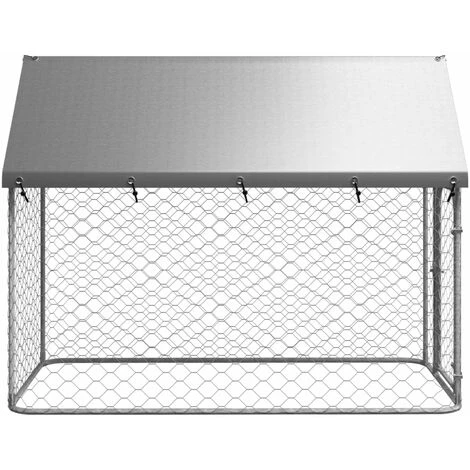 SalesHot® VidaXL Chenil Extérieur Avec Toit Pour Chiens 200x100x150 Cm Super95327 3 SalesHot® VidaXL Chenil Extérieur Avec Toit Pour Chiens 200x100x150 Cm Super95327 – Image 3